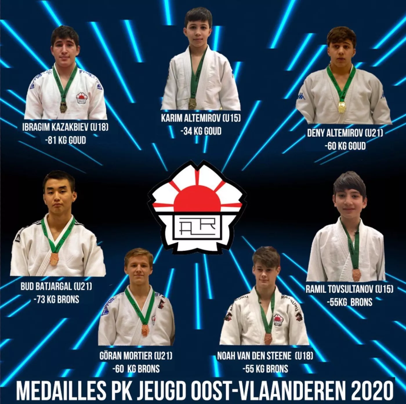 25/01 Provinciaal kampioenschap Oost-VlaanderenJCGD behaalt driemaal goud en viermaal brons!