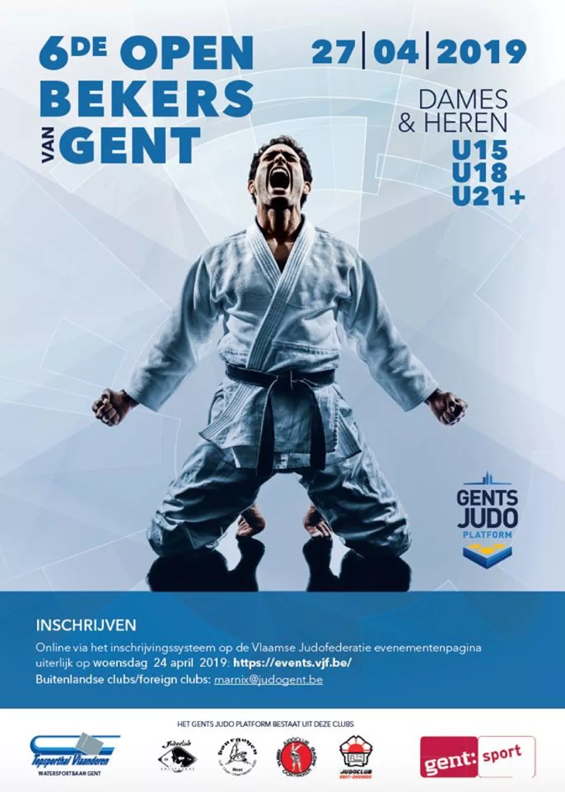 6de Open Bekers van Gent open voor inschrijving