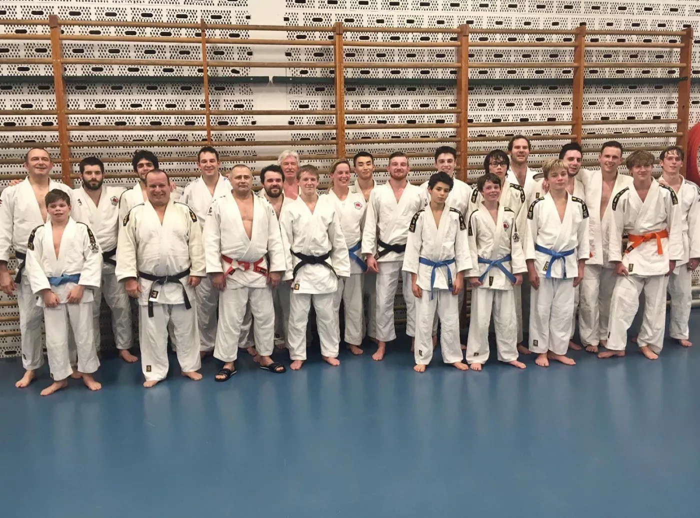 Gemeenschappelijke training met 7e dan François Marckx