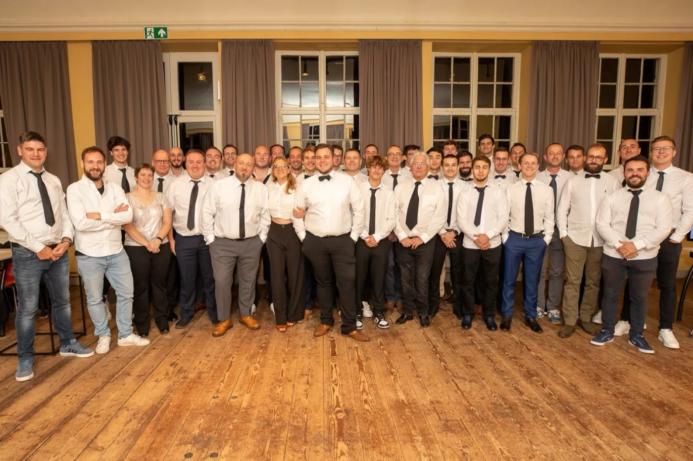Groepsfoto Black Belt gala 70 jaar bestaan JC Gent-Drongen