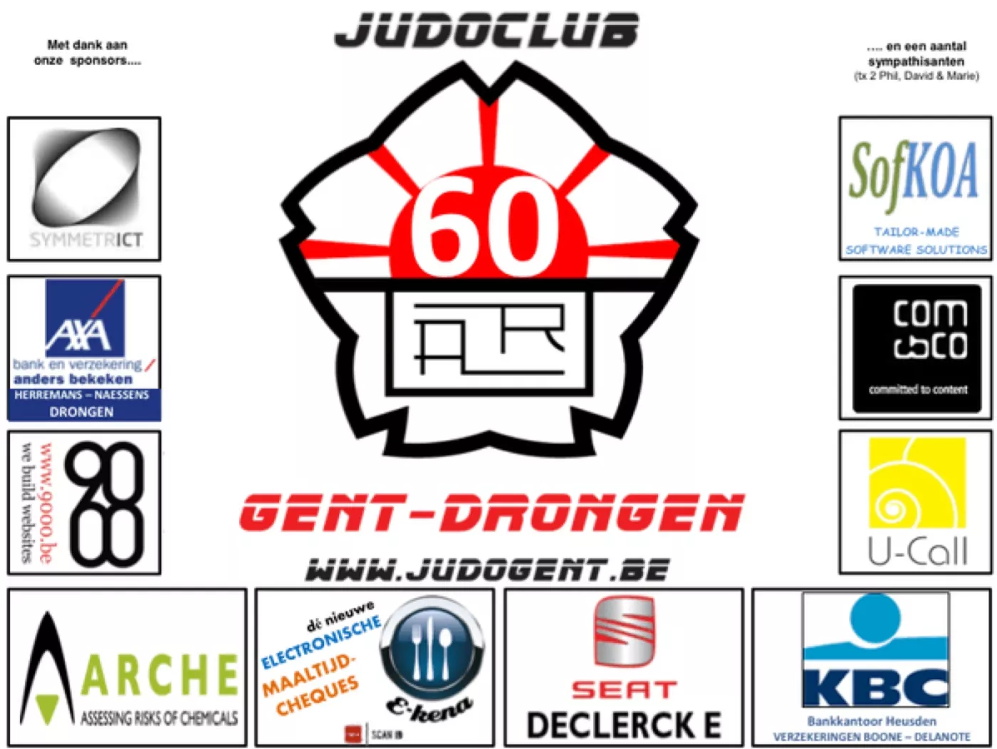 JC Gent-Drongen dankt onze sponsors voor de stadsloop