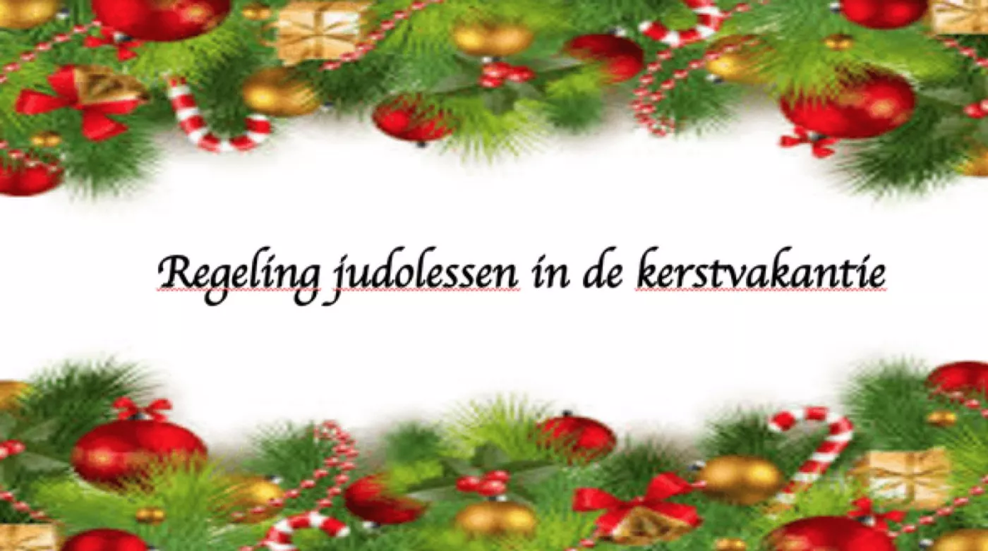 Judo in de kerstvakantie
