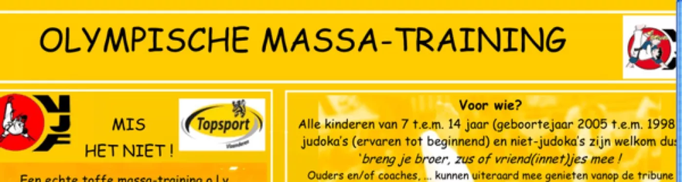 Olympische massa training op woensdag 2 mei