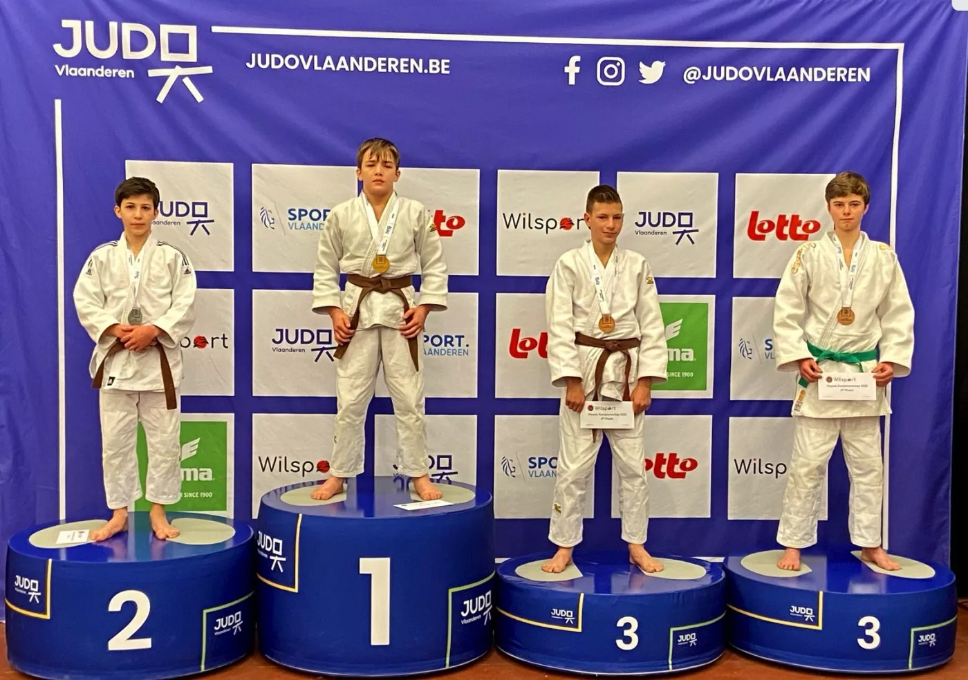 Resultaten dag 2 Vlaams Kampioenschap jeugd 13-02-2022 (Deinze)