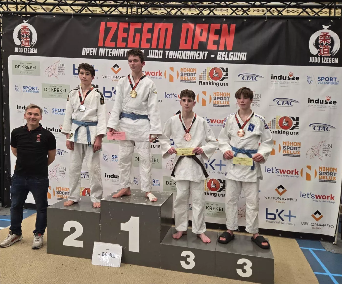 Resultaten Open U15 Izegem 23-02-2025
