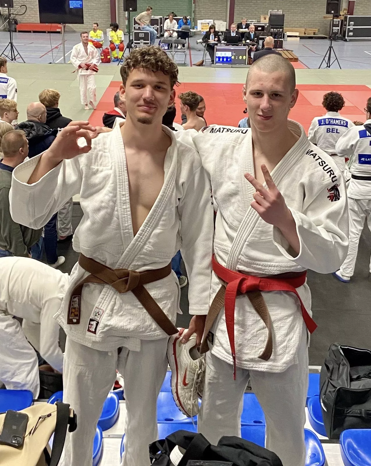 Resultaten shiai 19 april Brecht
