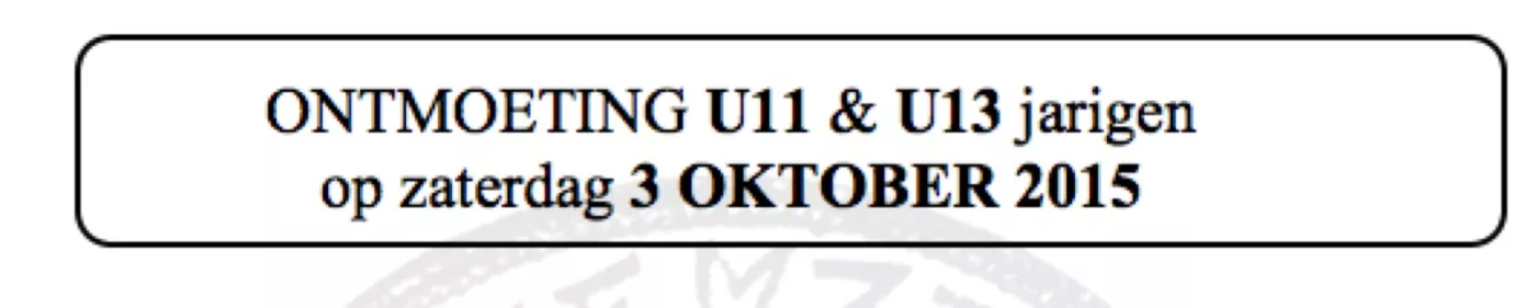 Resultaten U13 Kemzeke