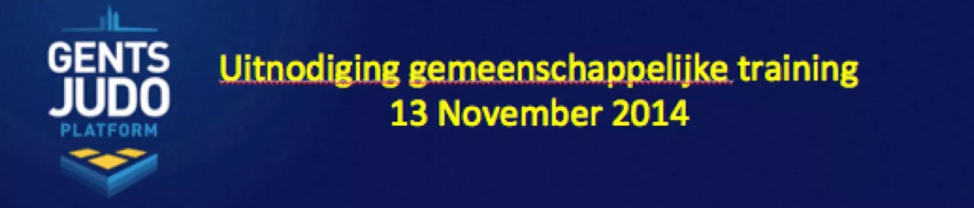 Uitnodiging gemeenschappelijke training 13-11-2014