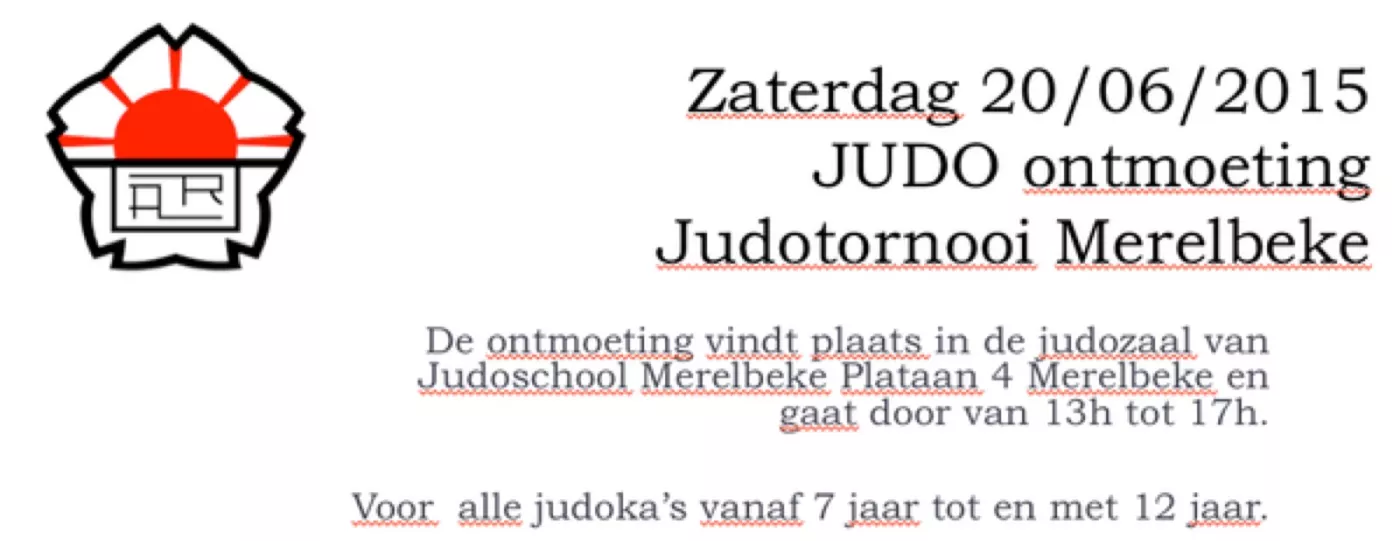 Uitnodiging vriendschappelijke ontmoeting Merelbeke